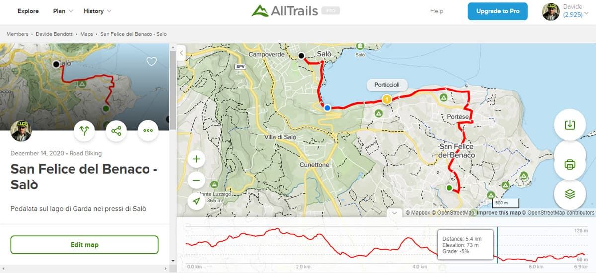 Guida a Alltrails come creare percorsi GPX con l'app online Life in Travel